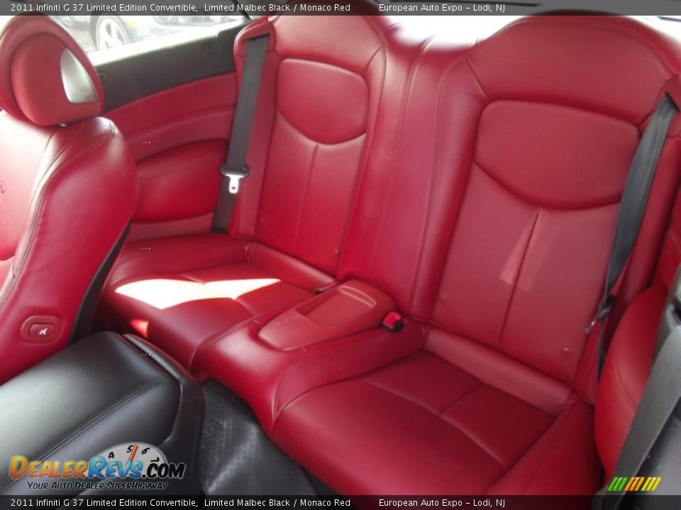 Rear Seat of 2011 Infiniti G 37 Limited Edition Convertible Photo #12