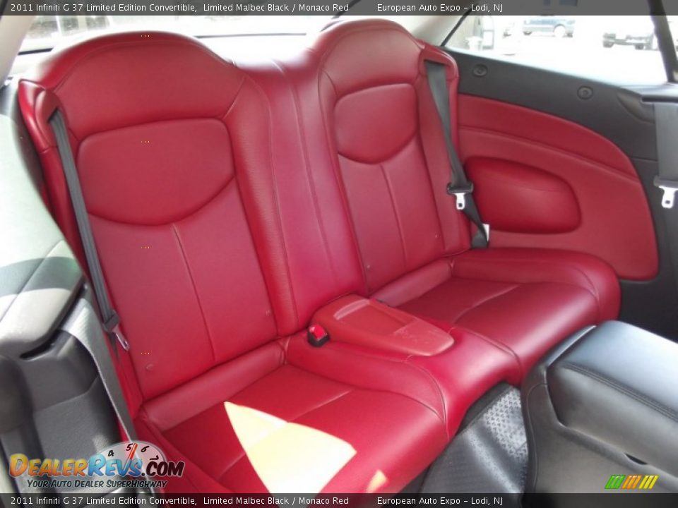 Rear Seat of 2011 Infiniti G 37 Limited Edition Convertible Photo #13