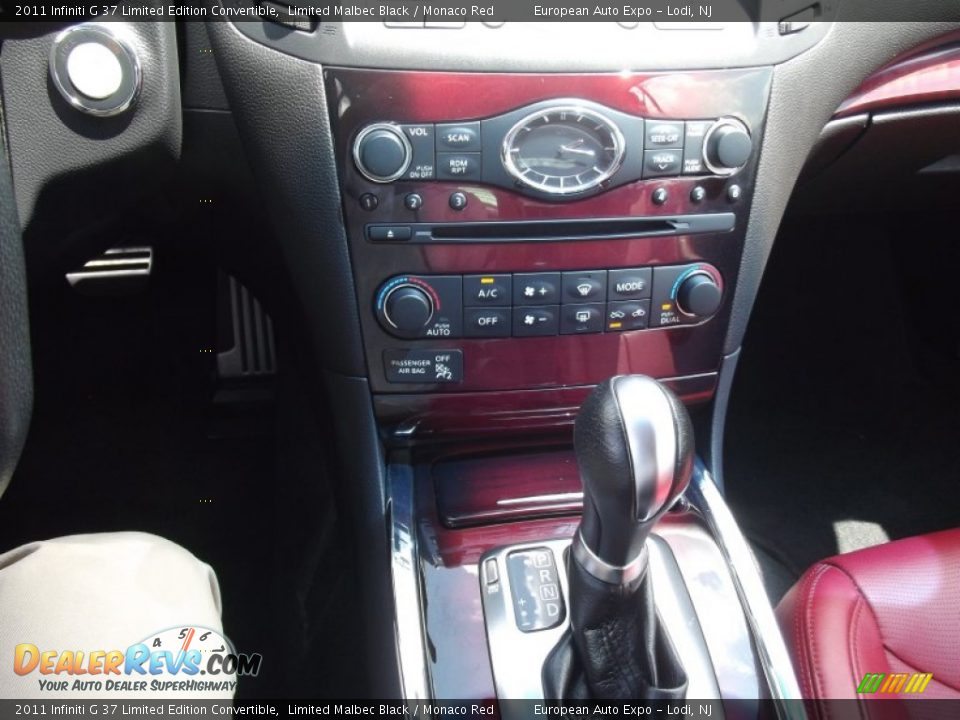2011 Infiniti G 37 Limited Edition Convertible Limited Malbec Black / Monaco Red Photo #23
