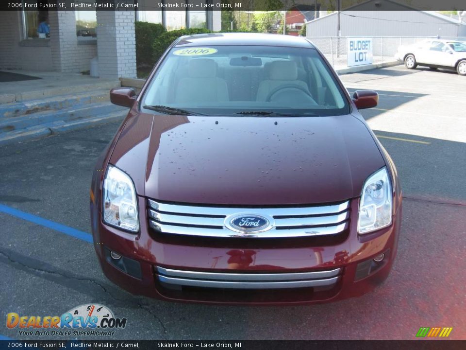 2006 Ford Fusion SE Redfire Metallic / Camel Photo #1