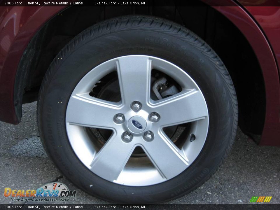 2006 Ford Fusion SE Redfire Metallic / Camel Photo #5