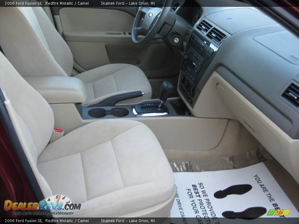 2006 Ford Fusion SE Redfire Metallic / Camel Photo #6