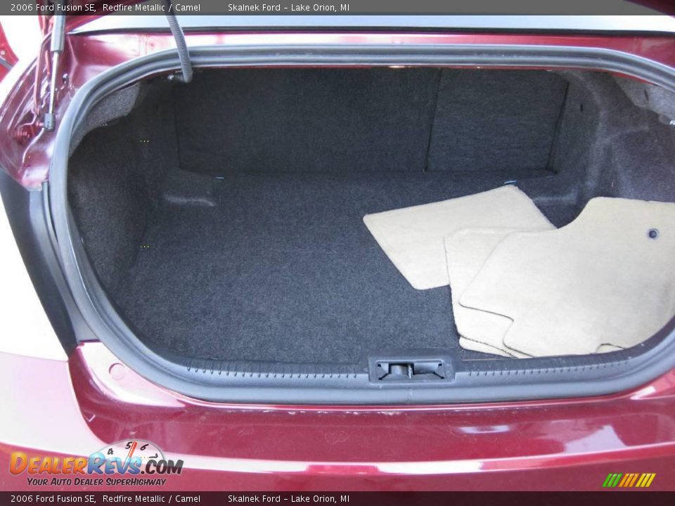 2006 Ford Fusion SE Redfire Metallic / Camel Photo #8