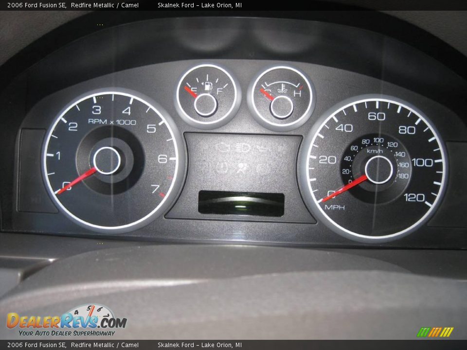 2006 Ford Fusion SE Redfire Metallic / Camel Photo #10