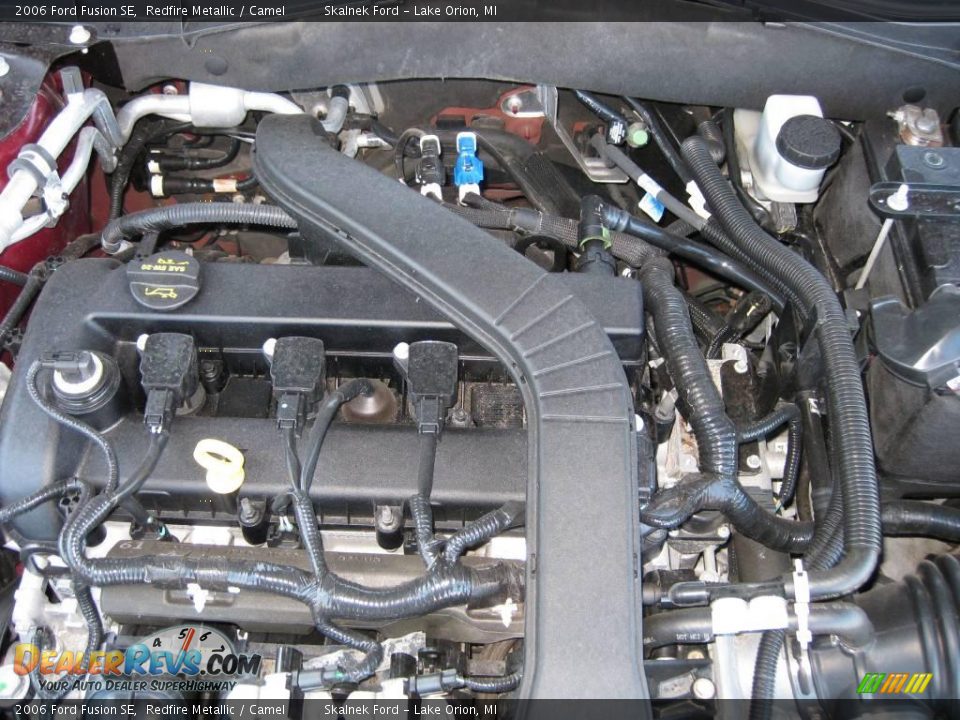 2006 Ford Fusion SE Redfire Metallic / Camel Photo #11