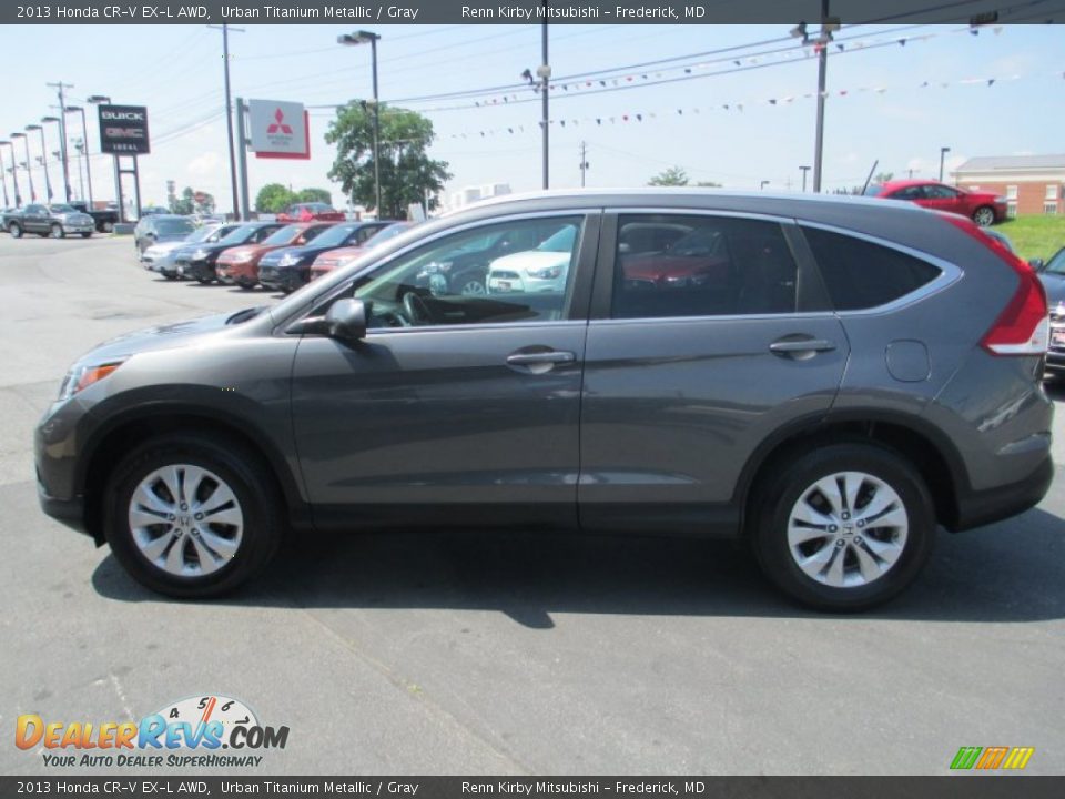 2013 Honda CR-V EX-L AWD Urban Titanium Metallic / Gray Photo #4