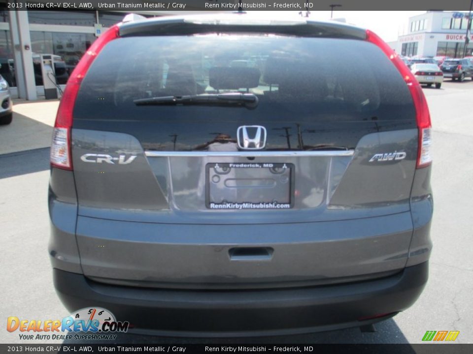 2013 Honda CR-V EX-L AWD Urban Titanium Metallic / Gray Photo #6