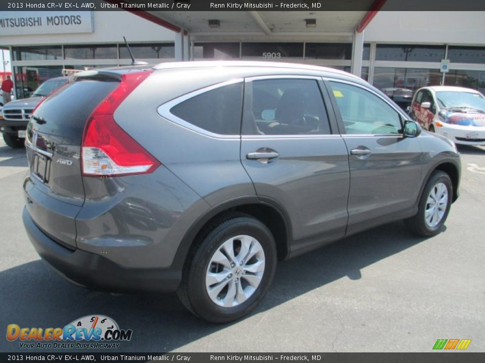 2013 Honda CR-V EX-L AWD Urban Titanium Metallic / Gray Photo #7