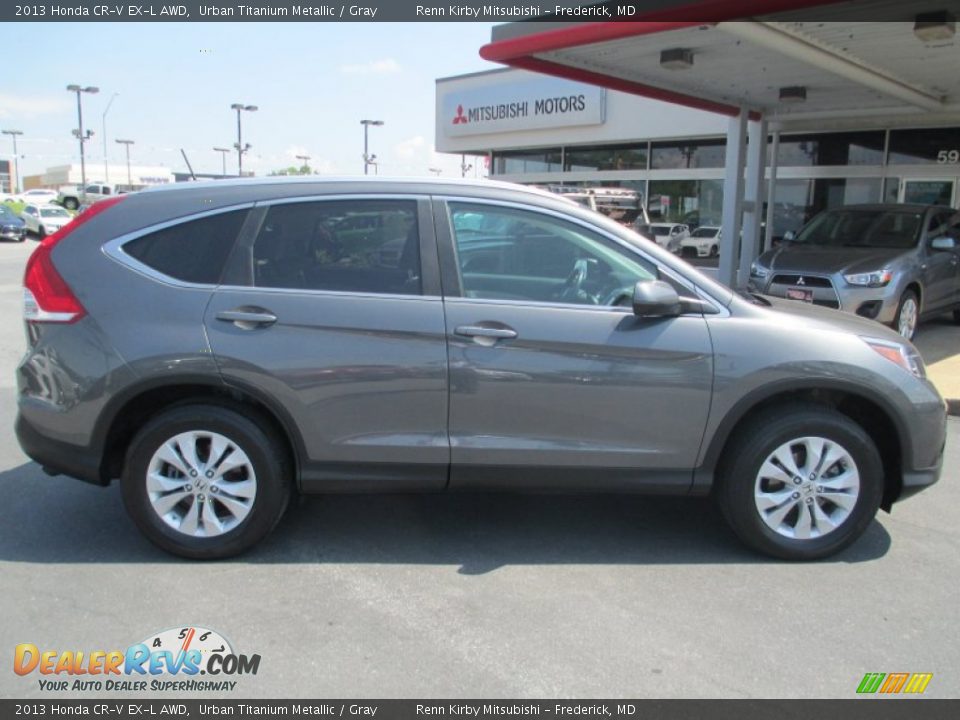 2013 Honda CR-V EX-L AWD Urban Titanium Metallic / Gray Photo #8