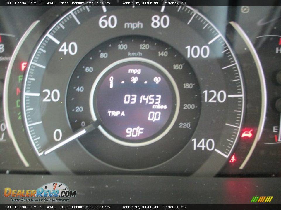 2013 Honda CR-V EX-L AWD Urban Titanium Metallic / Gray Photo #18