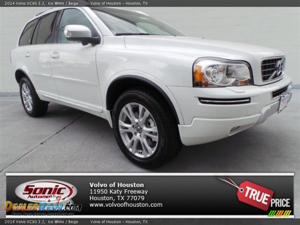 2014 Volvo XC90 3.2 Ice White / Beige Photo #1