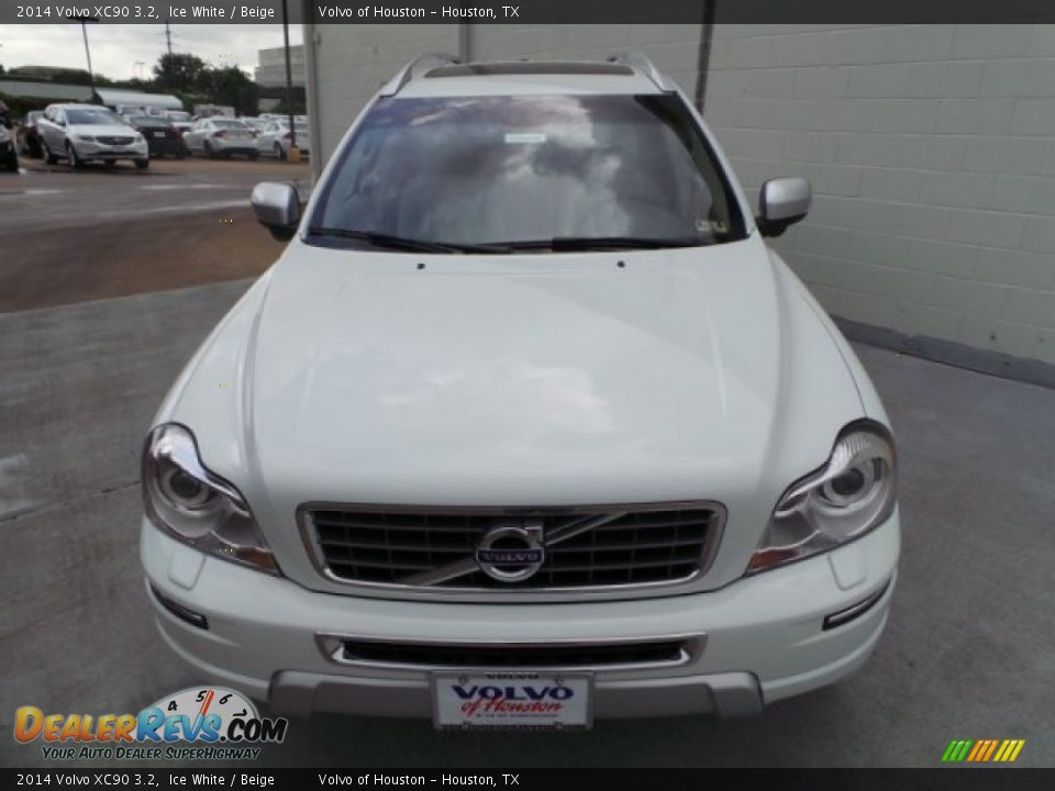 2014 Volvo XC90 3.2 Ice White / Beige Photo #2