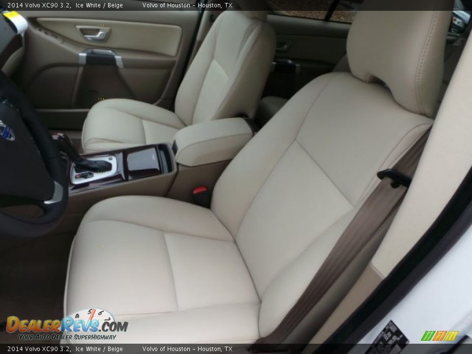 2014 Volvo XC90 3.2 Ice White / Beige Photo #10
