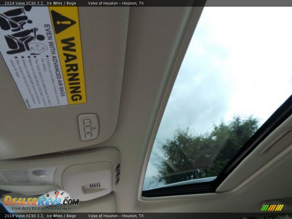 2014 Volvo XC90 3.2 Ice White / Beige Photo #14