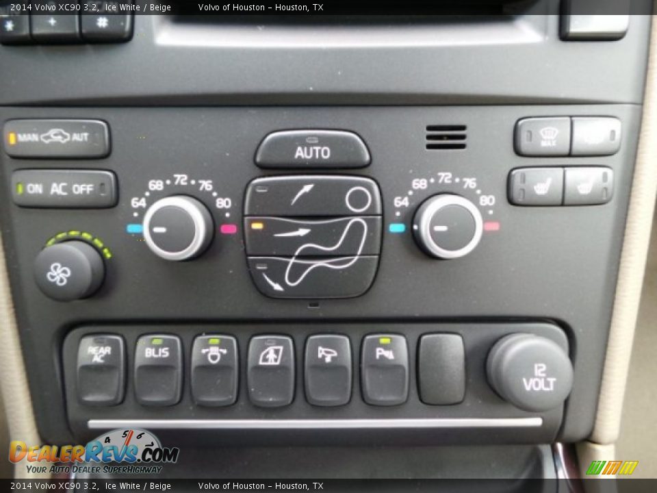 2014 Volvo XC90 3.2 Ice White / Beige Photo #16