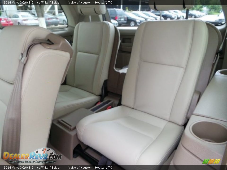2014 Volvo XC90 3.2 Ice White / Beige Photo #21