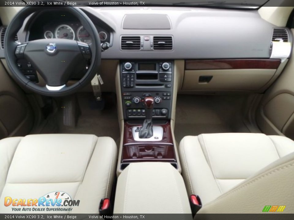 2014 Volvo XC90 3.2 Ice White / Beige Photo #22