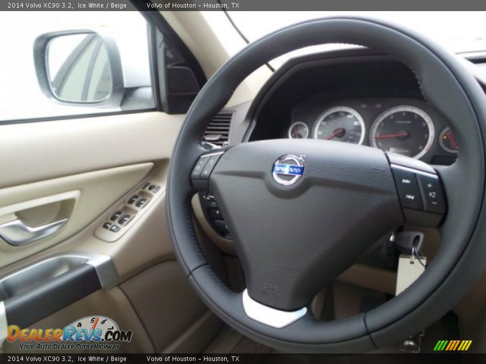 2014 Volvo XC90 3.2 Ice White / Beige Photo #23