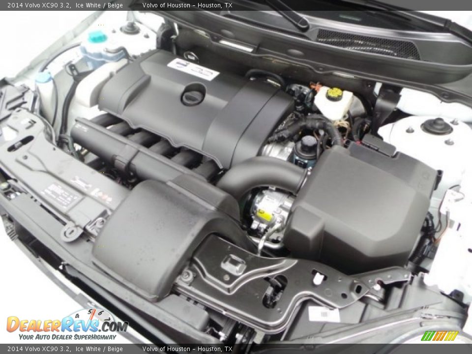 2014 Volvo XC90 3.2 Ice White / Beige Photo #26