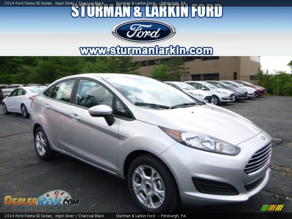 2014 Ford Fiesta SE Sedan Ingot Silver / Charcoal Black Photo #1
