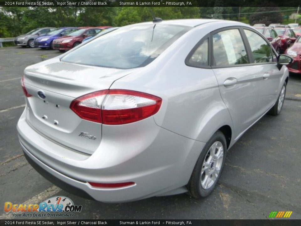 2014 Ford Fiesta SE Sedan Ingot Silver / Charcoal Black Photo #2