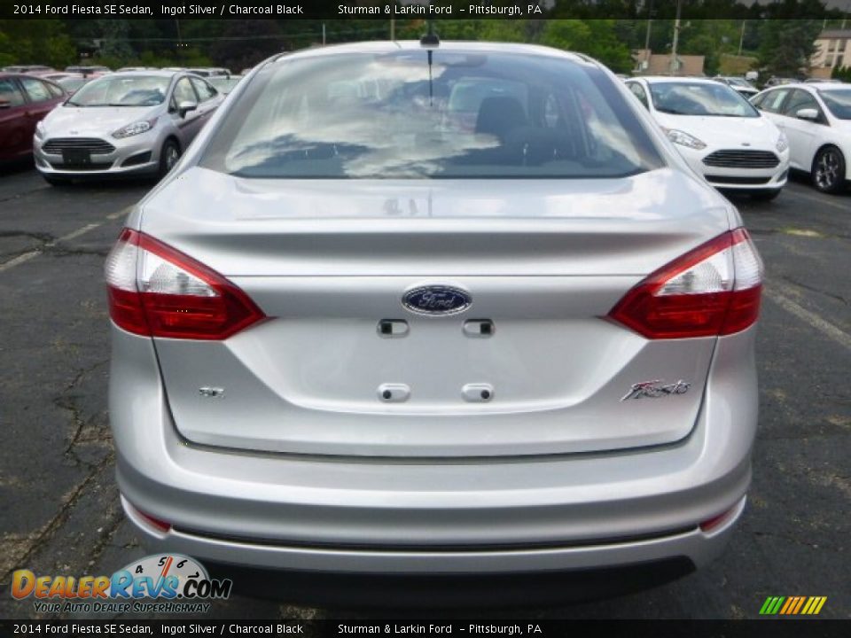2014 Ford Fiesta SE Sedan Ingot Silver / Charcoal Black Photo #3