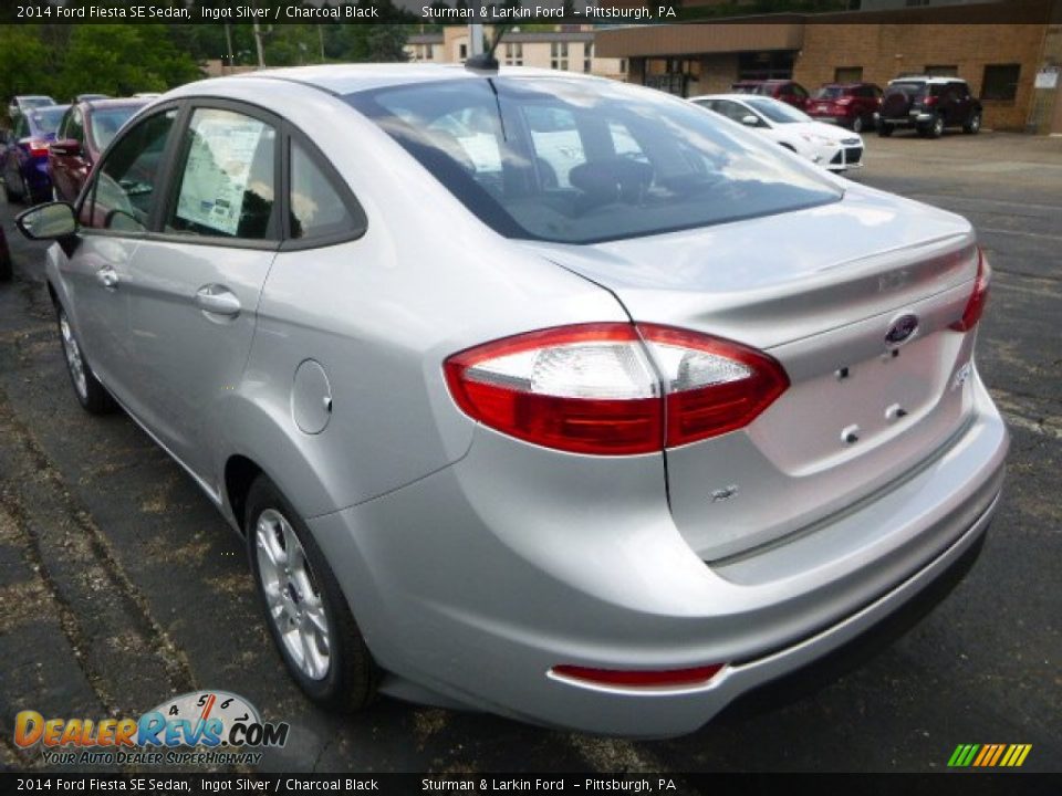 2014 Ford Fiesta SE Sedan Ingot Silver / Charcoal Black Photo #4