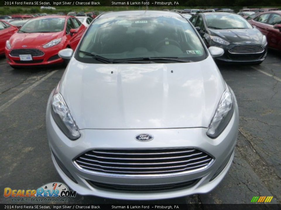 2014 Ford Fiesta SE Sedan Ingot Silver / Charcoal Black Photo #6