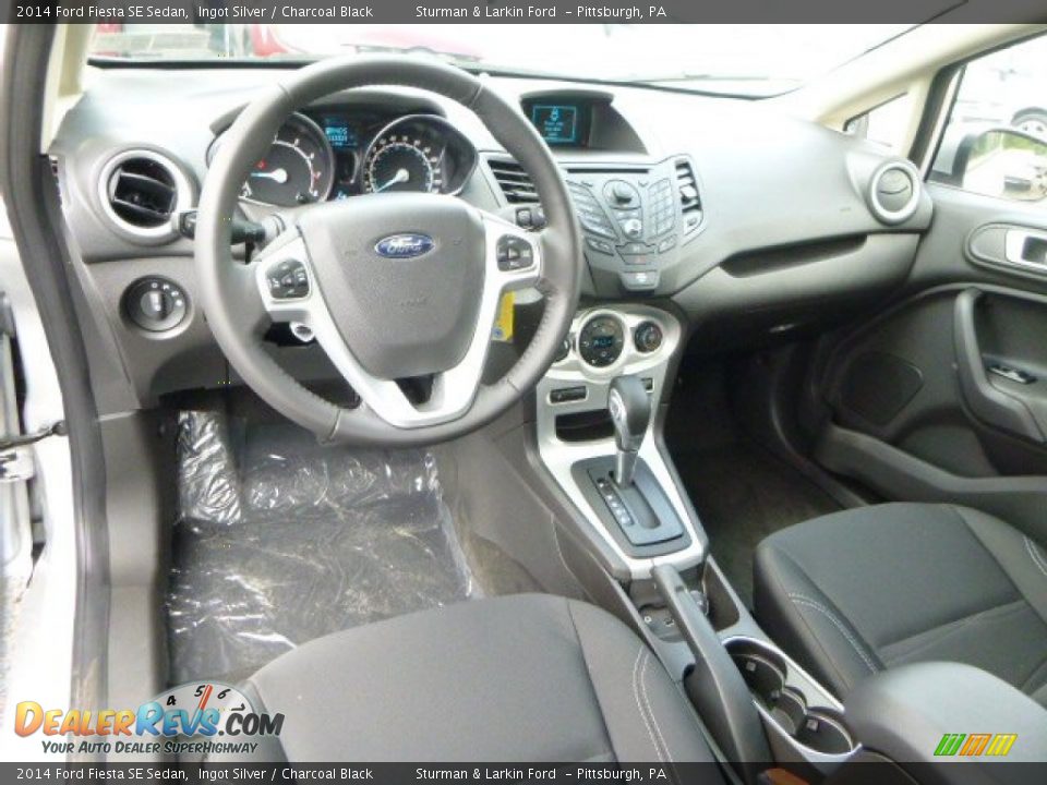 2014 Ford Fiesta SE Sedan Ingot Silver / Charcoal Black Photo #10