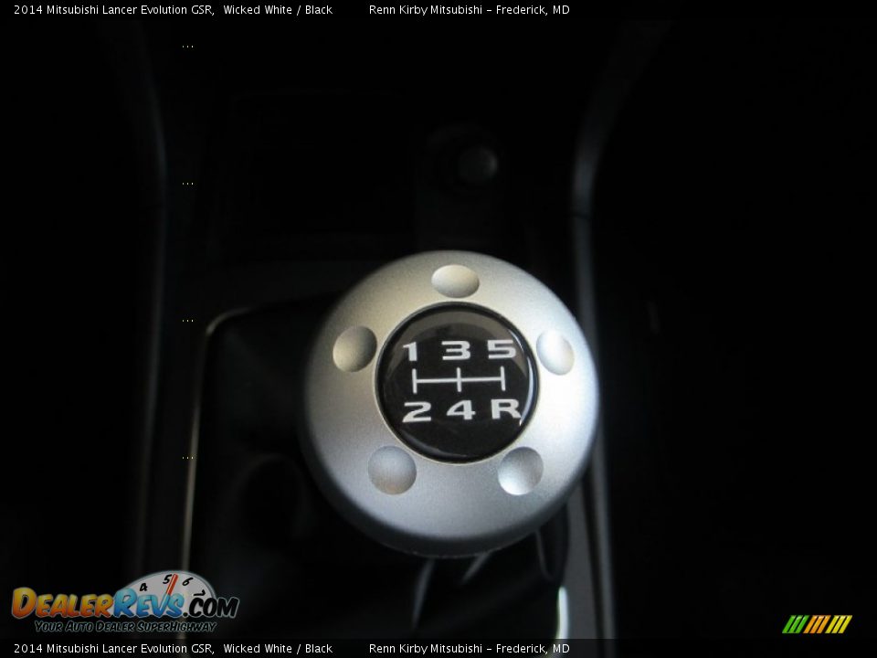 2014 Mitsubishi Lancer Evolution GSR Wicked White / Black Photo #26