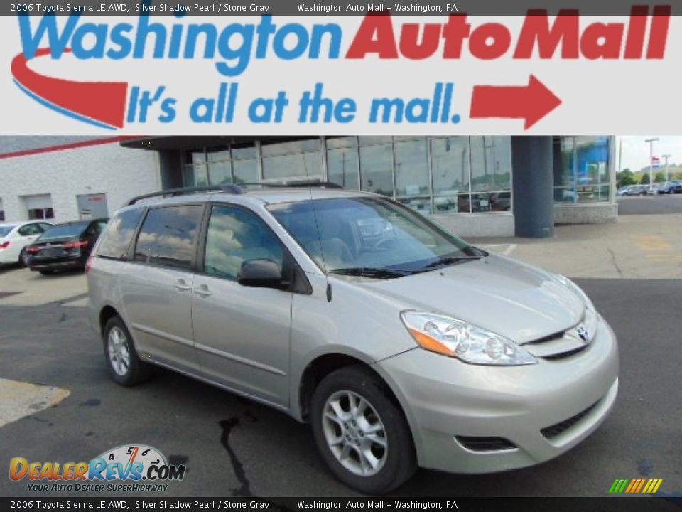 2006 Toyota Sienna LE AWD Silver Shadow Pearl / Stone Gray Photo #1