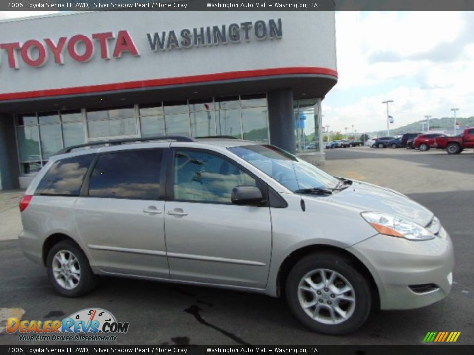 2006 Toyota Sienna LE AWD Silver Shadow Pearl / Stone Gray Photo #2