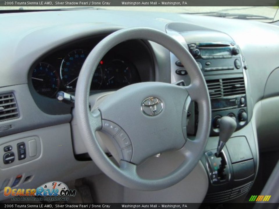2006 Toyota Sienna LE AWD Silver Shadow Pearl / Stone Gray Photo #9