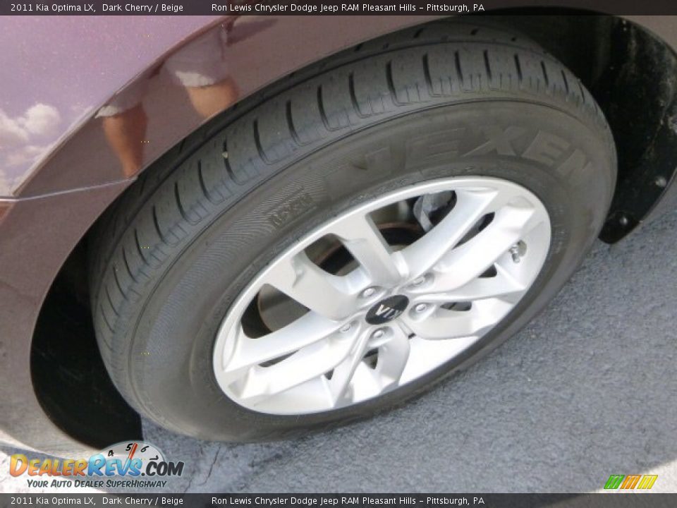 2011 Kia Optima LX Dark Cherry / Beige Photo #9