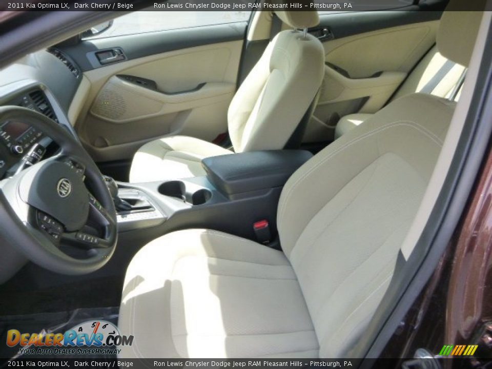2011 Kia Optima LX Dark Cherry / Beige Photo #10