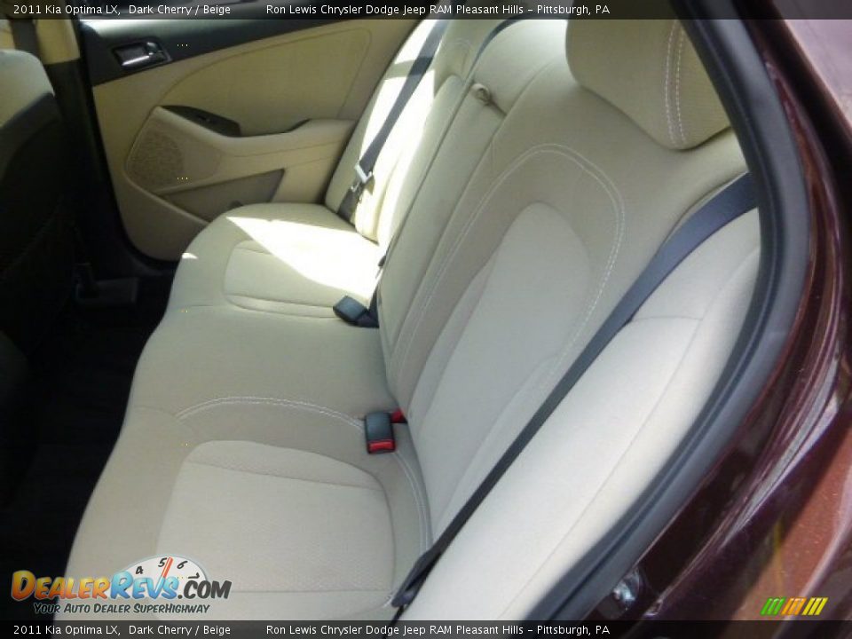 2011 Kia Optima LX Dark Cherry / Beige Photo #11