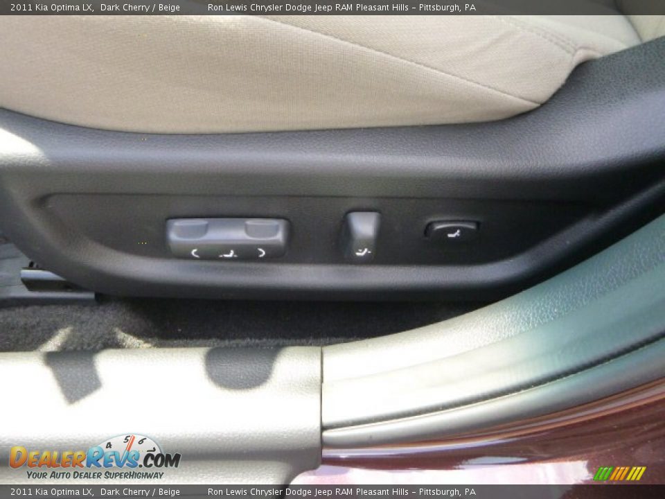 2011 Kia Optima LX Dark Cherry / Beige Photo #15