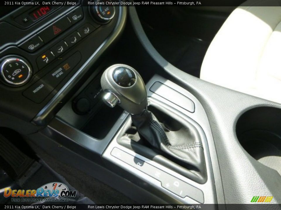 2011 Kia Optima LX Dark Cherry / Beige Photo #16