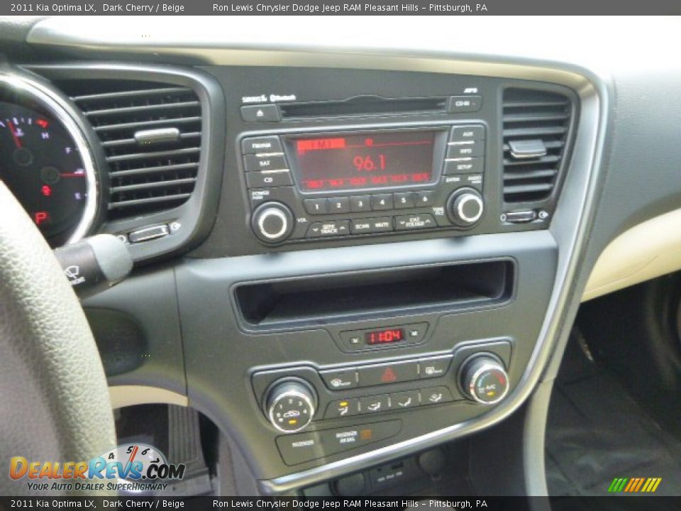 2011 Kia Optima LX Dark Cherry / Beige Photo #18