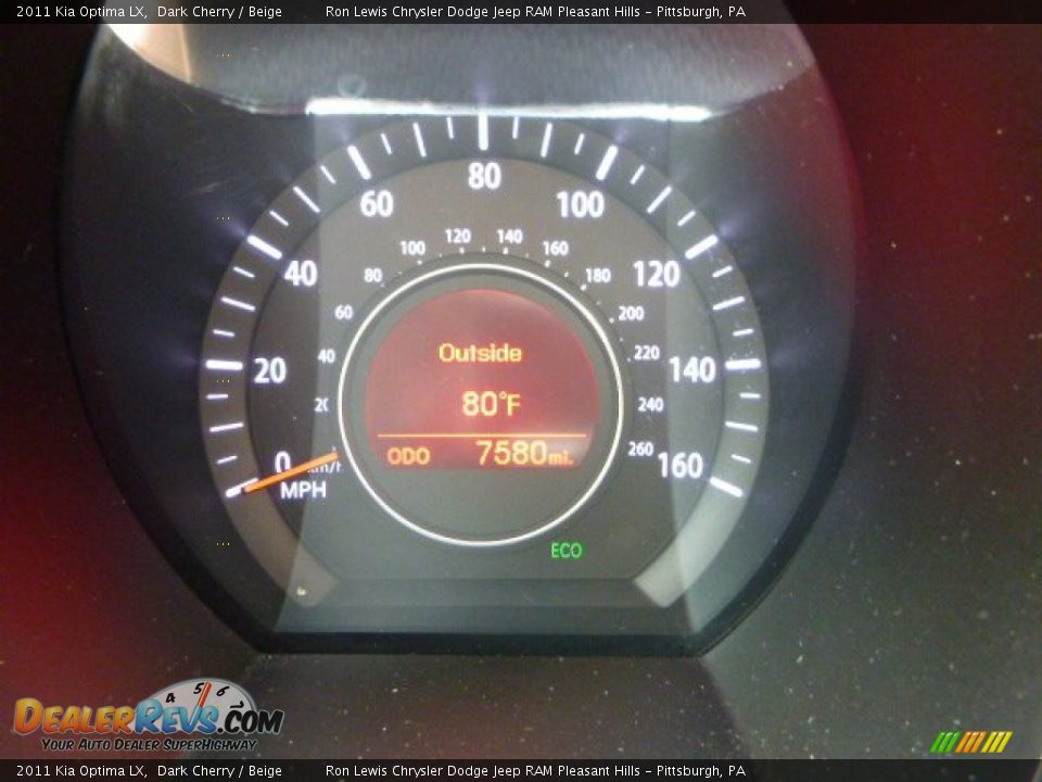 2011 Kia Optima LX Dark Cherry / Beige Photo #19