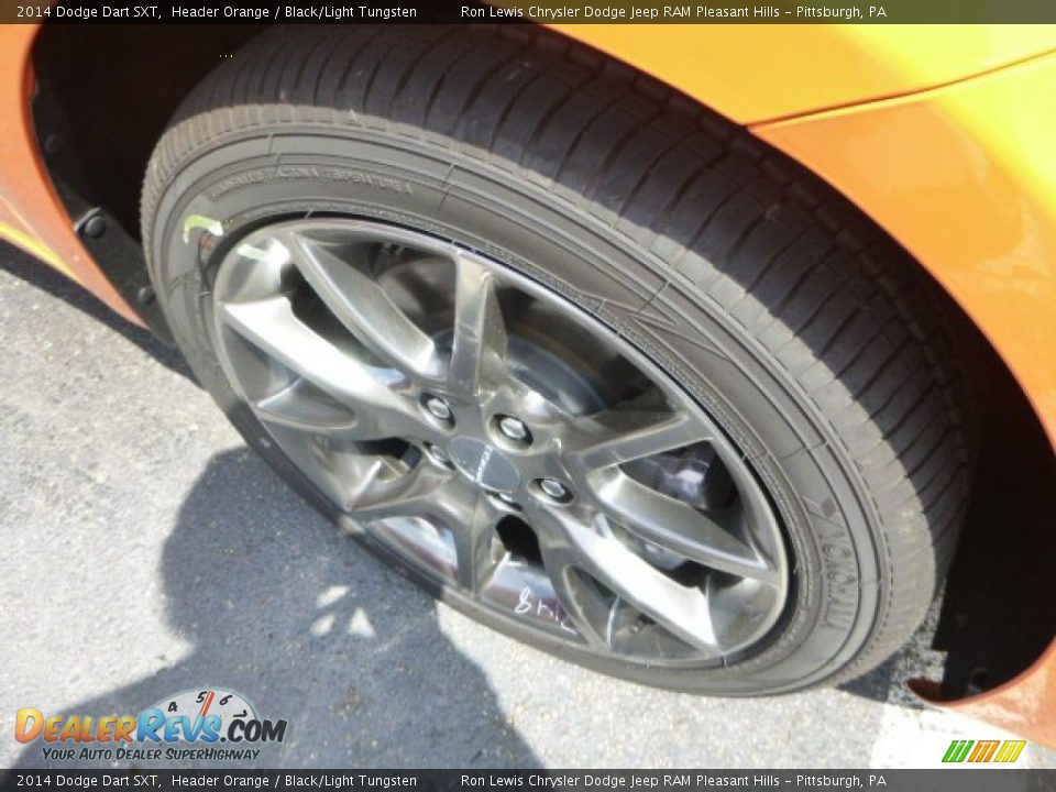 2014 Dodge Dart SXT Header Orange / Black/Light Tungsten Photo #6