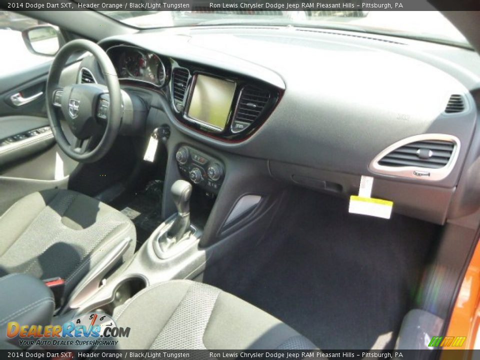 2014 Dodge Dart SXT Header Orange / Black/Light Tungsten Photo #8