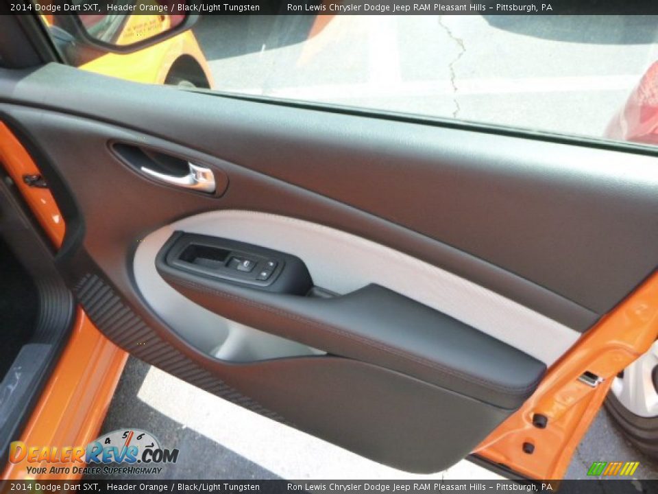 2014 Dodge Dart SXT Header Orange / Black/Light Tungsten Photo #9