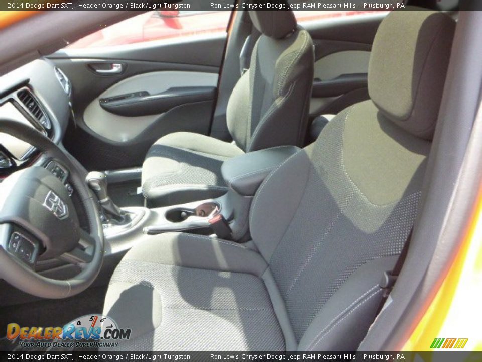 2014 Dodge Dart SXT Header Orange / Black/Light Tungsten Photo #11