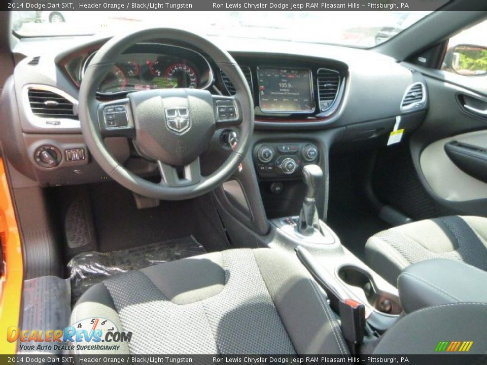 2014 Dodge Dart SXT Header Orange / Black/Light Tungsten Photo #13