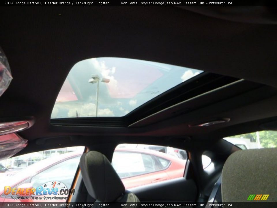2014 Dodge Dart SXT Header Orange / Black/Light Tungsten Photo #15