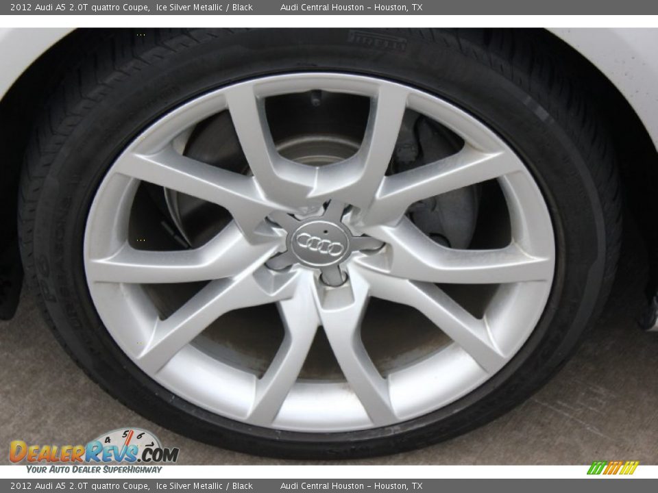2012 Audi A5 2.0T quattro Coupe Ice Silver Metallic / Black Photo #4