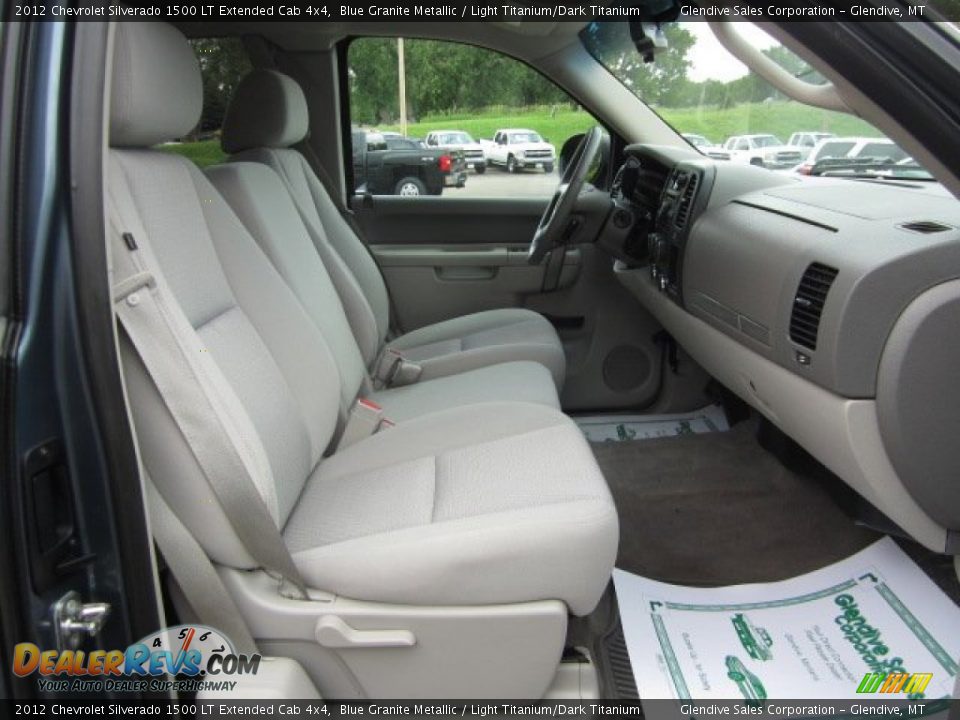 2012 Chevrolet Silverado 1500 LT Extended Cab 4x4 Blue Granite Metallic / Light Titanium/Dark Titanium Photo #12