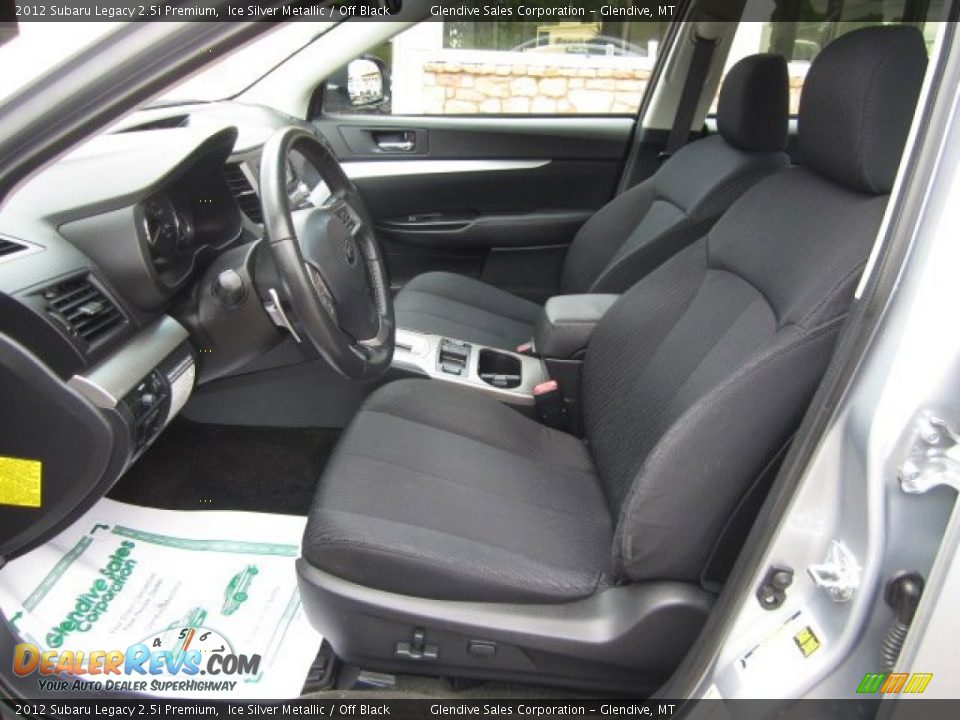 2012 Subaru Legacy 2.5i Premium Ice Silver Metallic / Off Black Photo #5
