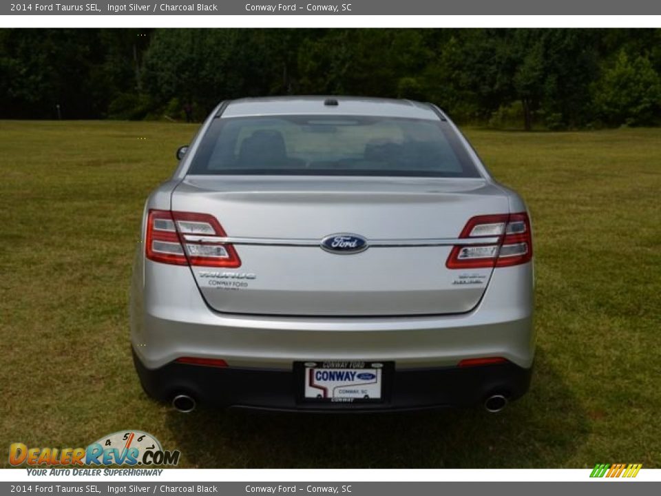 2014 Ford Taurus SEL Ingot Silver / Charcoal Black Photo #6